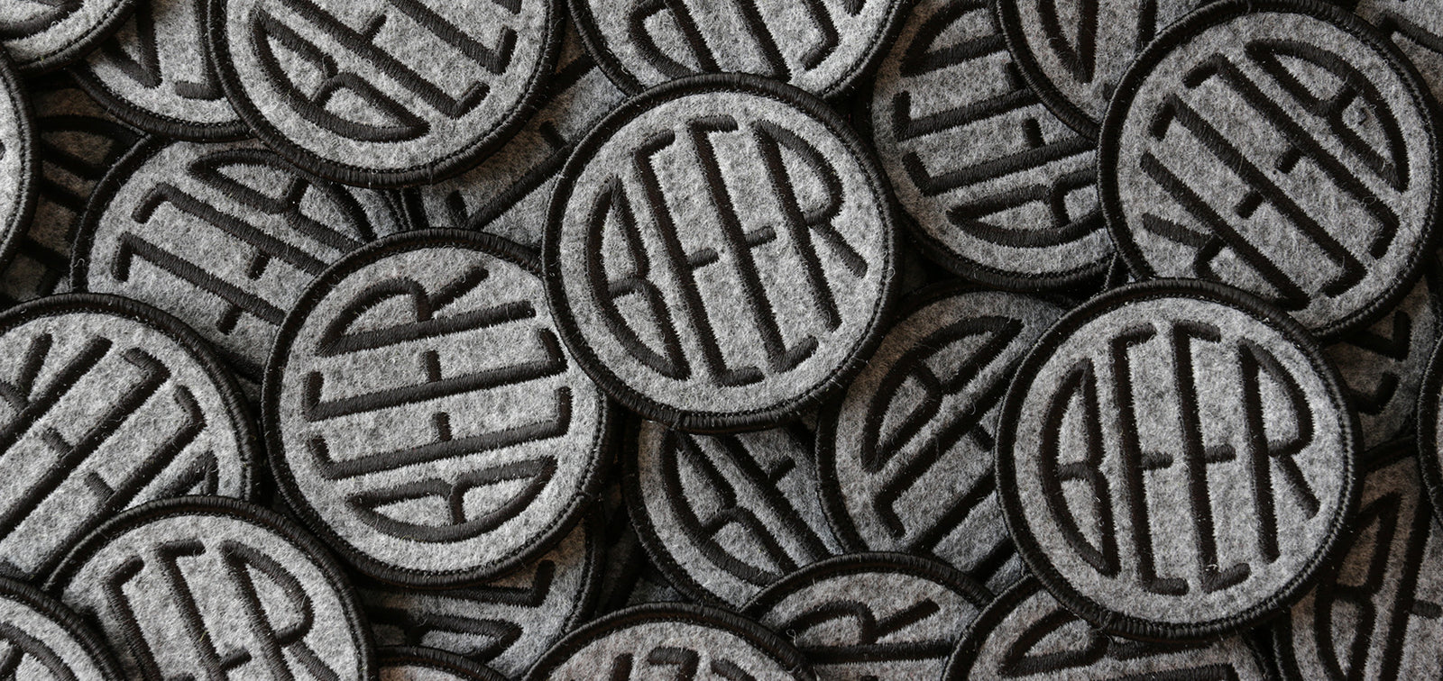 BEER patch embroidered on felt by Brewery Outfitters