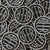 Embroidered BEER patch with metallic silver embroidery thread on black heather felt
