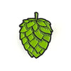 Single HOP enamel pin. 1" lapel pin. Black base with green soft enamel.