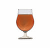 Beer enamel pin tulip glass. This beer badge lapel has amber color enamel with 3D details