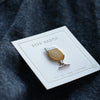 BEER enamel pin tulip glass. This beer badge lapel has straw color enamel with 3D details